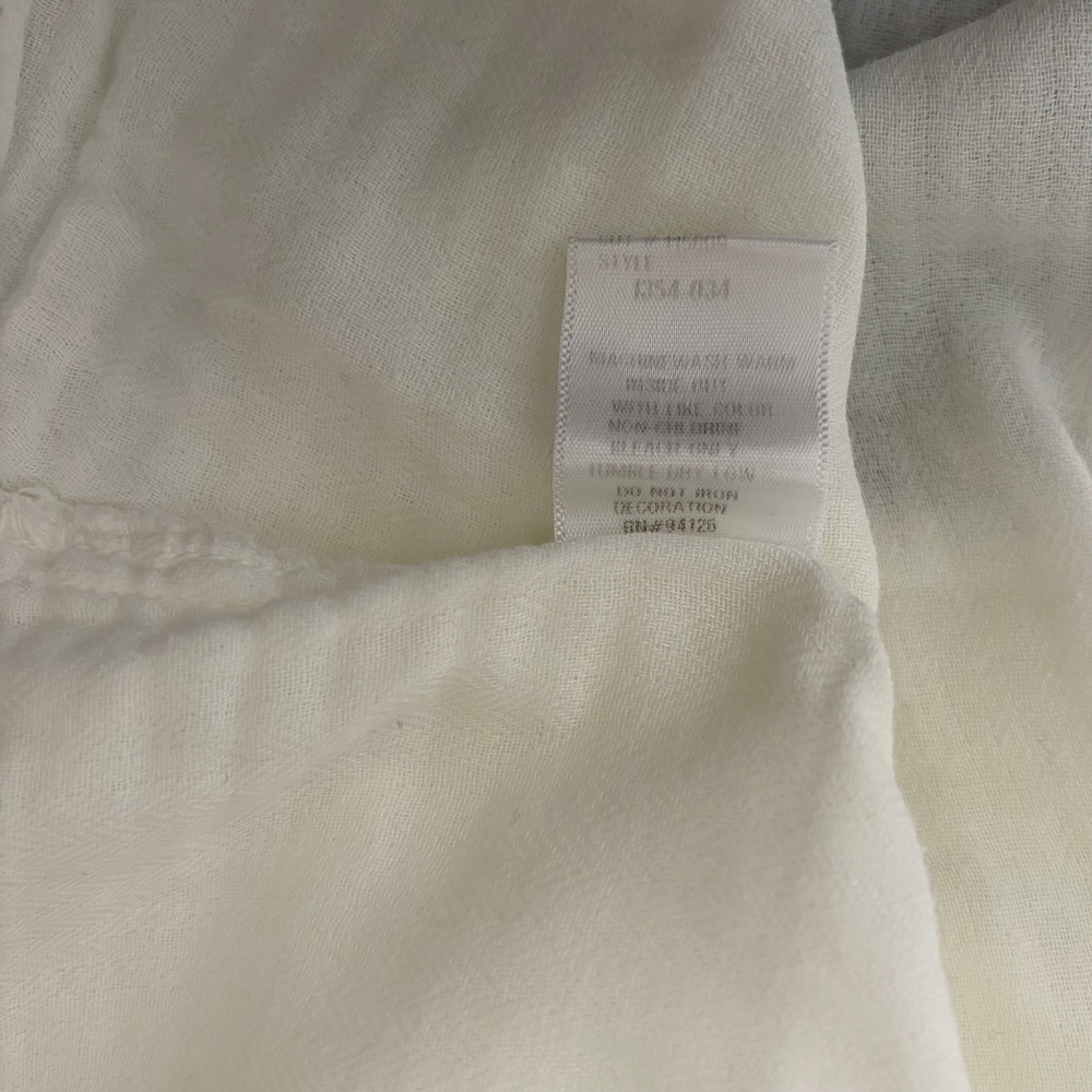 CP SHADES Swingy Gauze Off White Top Blouse Coastal Raglan Gauzy Solid X-Small - Picture 12 of 13